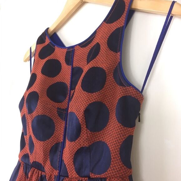 Maeve Polka Dot Rockin Dress Fit and Flare 0P - Picture 5 of 9